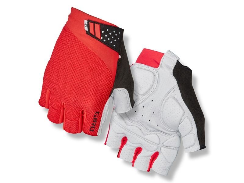 Giro, Rękawiczki kolarskie męskie, Monaco II GEL bright red, czerwony, rozmiar M
