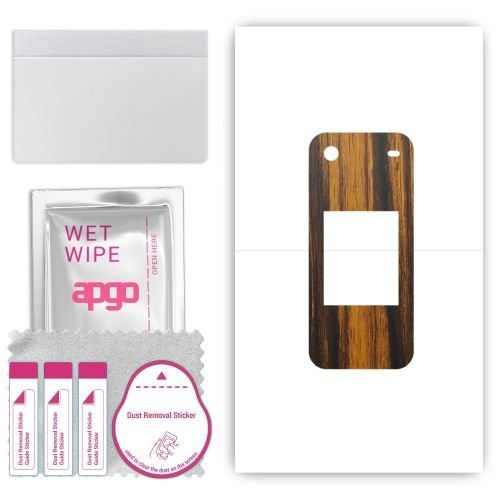 folia naklejka skórka strukturalna na TYŁ do Nokia 2780 Flip - Drewno Tygrysie - apgo SKINS