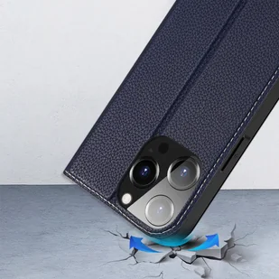 Dux Ducis Skin X2 etui do iPhone 14 Pro pokrowiec z magnetyczną klapką niebieski - Etui i futerały do telefonów - miniaturka - grafika 13