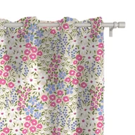 Zasłony - Zasłona FLORAL wzór F41 | rabata w odcieniach różu i fioletu 150 x 260 cm tkanina standard - miniaturka - grafika 1