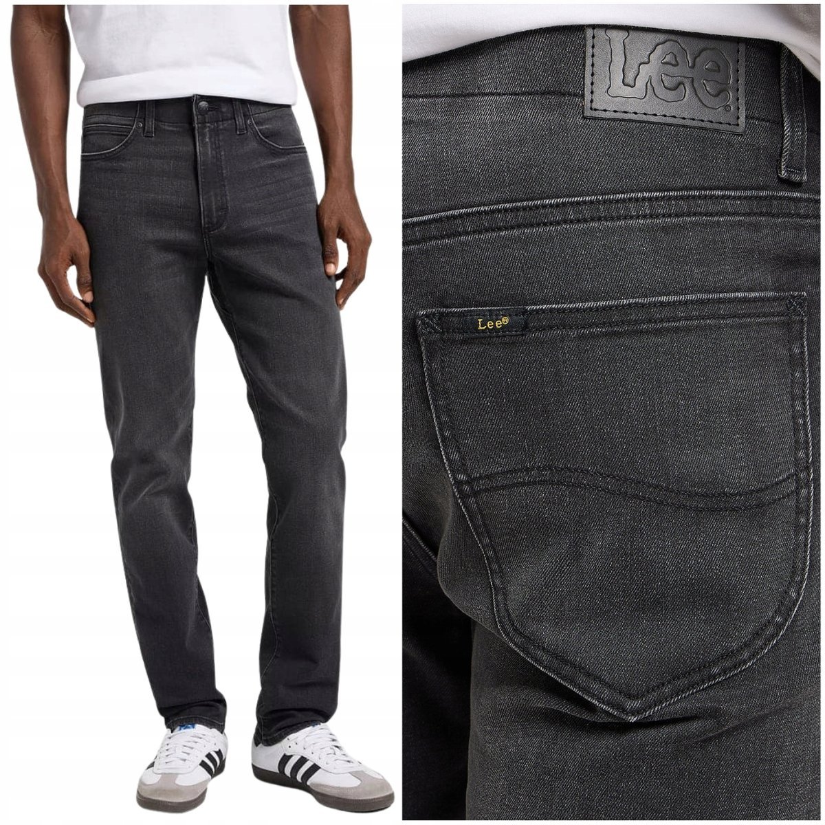 Lee SLIM FIT Extreme Motion wygodne dopasowane spodnie jeansowe W32 L36