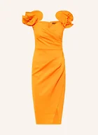 Sukienki - Lipsy Sukienka Koktajlowa Z Wolantami orange - miniaturka - grafika 1