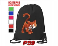 Torby szkolne - WOREK SZKOLNY NA WF BUTY SPORTOWY DLA DZIECKA SMERFY 5 WZORÓW + IMIĘ - miniaturka - grafika 1