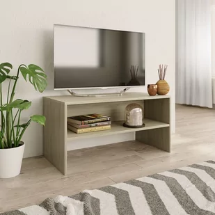 vidaXL Szafka pod TV, dąb sonoma, 80 x 40 x 40 cm, płyta wiórowa - Szafki RTV - miniaturka - grafika 1