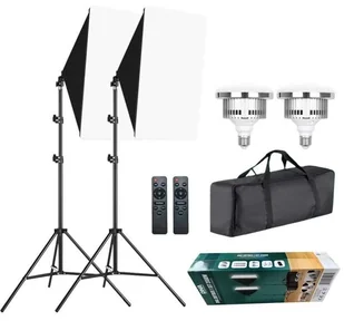 DNA SOFTBOX 1 SET 2X60W prostokątny odbłyśnik 50x70 - Softboxy - miniaturka - grafika 1