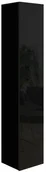 Szafki do salonu - Wysoka szafka pionowa wisząca czarna Premium - miniaturka - grafika 1