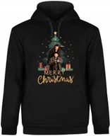 Bluzy męskie - BLUZA MĘSKA CZARNA ŚWIĄTECZNA PREZENT ŚWIĘTA KEVIN BLUZA Z NADRUKIEM R-XXL  MODEL  A438 - miniaturka - grafika 1