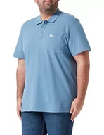 Koszulki męskie - Wrangler Męska koszulka polo, niebieski, S - miniaturka - grafika 1