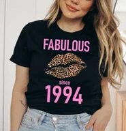Koszulki i topy damskie - damska koszulka na 30 PANTERKA FABULOUS SINCE 1994 - miniaturka - grafika 1