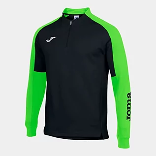 Bluzy męskie - Joma Męska bluza Eco Championship, czarna/neonowo-zielona, XL - grafika 1