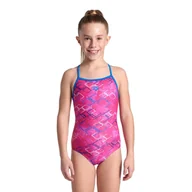 Stroje kąpielowe dla dziewczynek - Strój Kąpielowy Arena Girl's Daly Swimsuit Light Drop Junior - miniaturka - grafika 1