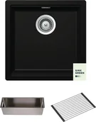 Zlewozmywaki - SCHOCK KIRUNA N-100 NIGHT (Cristadur) KIR-N-100-NIG-629051SH-629051OS - miniaturka - grafika 1