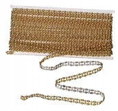 Scrapbooking - TAŚMA CYRKONIE PAS DIAMENTOWY OZDOBNY 9 MM 10YARD - miniaturka - grafika 1