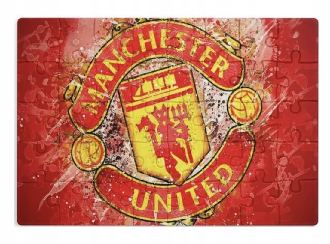 PUZZLE MANCHESTER UNITED PIŁKA A3 252 el z Nadrukiem + IMIĘ #52