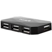 Huby USB - Natec HUB USB 4 LOCUST USB 2.0 BLACK (NHU-0647) - miniaturka - grafika 1