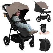 Wózki dziecięce - Wózek spacerowy do 22kg spacerówka składana DUŻE OBROTOWE KOŁA Lionelo Mira - miniaturka - grafika 1