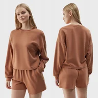 Spodnie sportowe damskie - KOMPLET DRESOWY DAMSKI 4F ZESTAW SPODENKI BLUZA SS24 - miniaturka - grafika 1