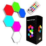 Gadżety USB - Mozos Bl Q01 Lampa RGB Ścienna Panelowa Modułowa 6 Szt - miniaturka - grafika 1