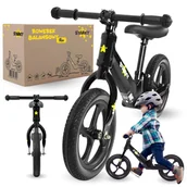 Rowerki biegowe - ROWEREK BIEGOWY CZARNY JEŹDZIK LEKKI SOLIDNY KOŁA 12" MOCNA RAMA MAGNESIUM - miniaturka - grafika 1