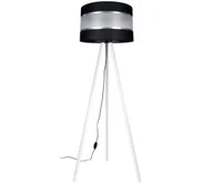 Lampy stojące - Lampa podłogowa CORAL 1xE27/60W/230V biały/czarny/chrom - miniaturka - grafika 1