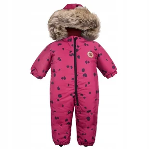 Kombinezon zimowy Dogs Spots druk jagodowy r. 86 cm - Kombinezony dla dzieci - miniaturka - grafika 1