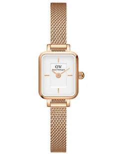 Zegarek ZEGAREK DAMSKI DANIEL WELLINGTON Quadro Mini Melrose 15mm DW00100727 + BOX (zw524c) - Zegarki damskie - miniaturka - grafika 1