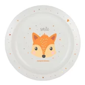 Miseczki i talerzyki dla dzieci - Canpol Babies Talerzyk Plastikowy Cute Animals 9m+ Rudy Lis - miniaturka - grafika 1