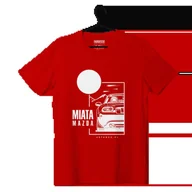 Odzież do sportów motorowych - T-shirt koszulka Mazda Miata czerwona-XXL - miniaturka - grafika 1