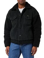 Kurtki męskie - Wrangler Męska kurtka Sherpa, czarna, rozmiar XL - miniaturka - grafika 1