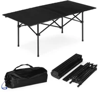 Stoły ogrodowe - ModernHome Stolik turystyczny składany 120x55 cm kempingowy z torbą czarny MultiGarden EDUKAMP - miniaturka - grafika 1
