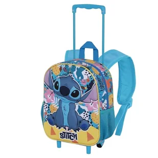 Disney Lilo and Stitch Colors, mały plecak 3D z kółkami, turkusowy, 26 x 34 cm, pojemność 7 l, Turkusowy Lilo i Stitch, Jeden rozmiar, Mały plecak 3D z kółkami - Plecaki - miniaturka - grafika 1