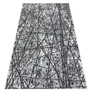 Dywan ZARA 0W7053 P50 140 - Strukturalny, dwa poziomy runa szary 300x400 cm - Dywany - miniaturka - grafika 1