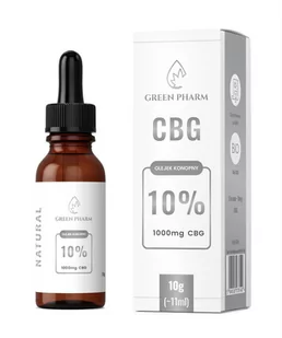 Green Pharm, Olejek konopny CBG 10% Full Spectrum10g (~11ml) - Suplementy naturalne - miniaturka - grafika 1