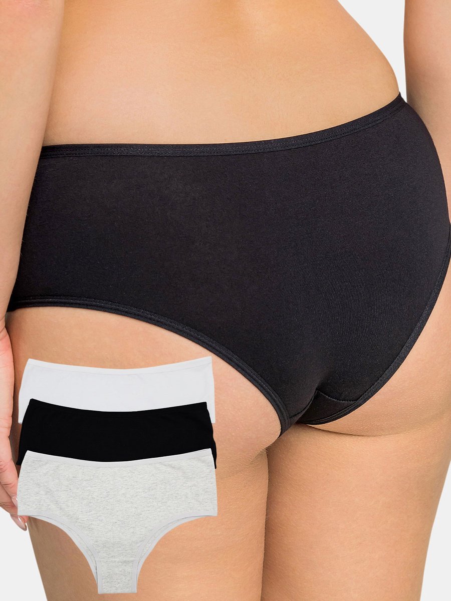 Klasyczne majtki bawełniane 3-pak L wielokolorowy