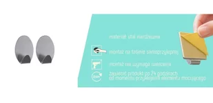 Wieszaki ścienne samoprzylepne 1332 - Wieszaki łazienkowe - miniaturka - grafika 1