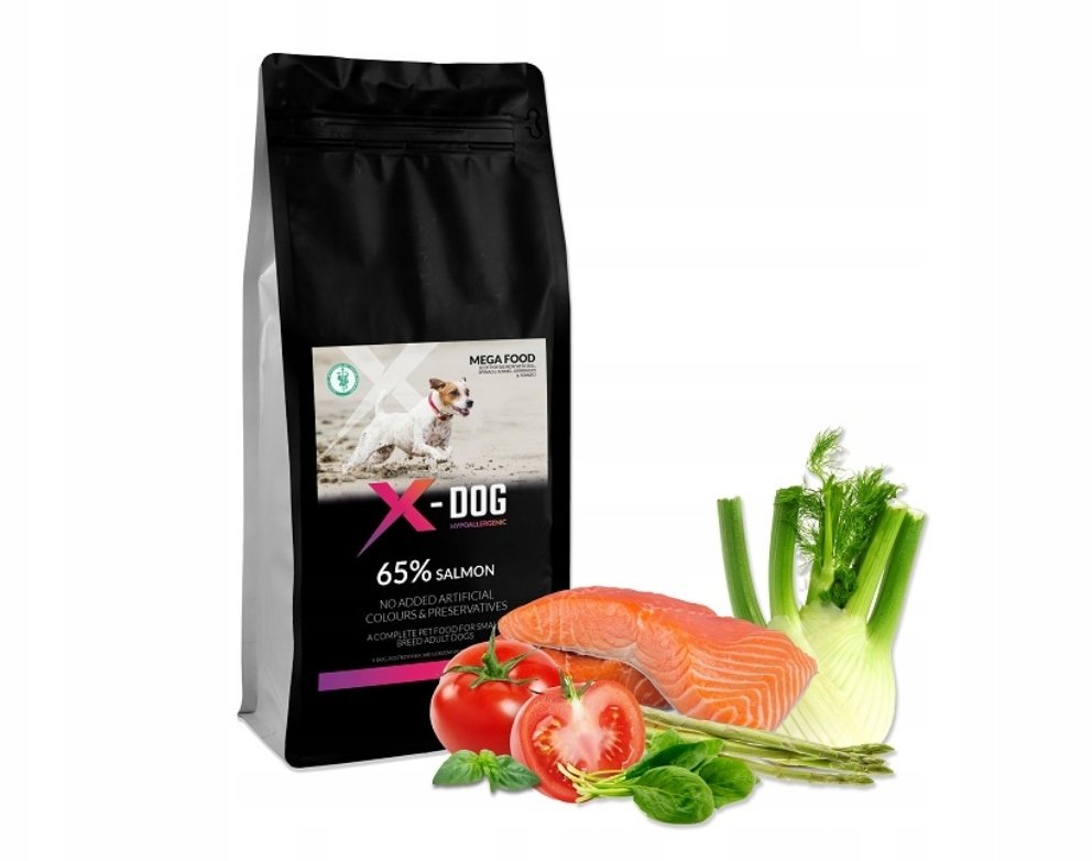 X-DOG MEGA FOOD ADULT SMALL SZKOCKI ŁOSOŚ 12KG