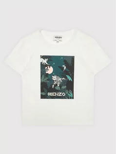 Koszulki dla chłopców - Kenzo Kids T-Shirt K15167 Biały Regular Fit - grafika 1