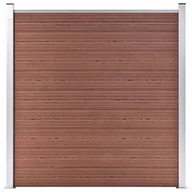 Parawany - Ogrodzenie ogrodowe WPC 180x186cm brązowe VidaXL - miniaturka - grafika 1