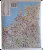 Atlasy i mapy - Freytag&amp;Berndt Benelux Belgia Holandia Luksemburg mapa ścienna samochodowa 1:500 000  Freytag & Berndt - miniaturka - grafika 1