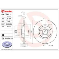 Tarcze hamulcowe - Tarcza hamulcowa BREMBO 09.C541.11 - miniaturka - grafika 1