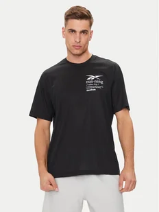 Reebok T-Shirt Run Graphic 100075314 Czarny Relaxed Fit - Koszulki męskie - miniaturka - grafika 1