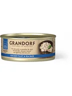 Mokra karma dla kotów - GRANDORF Grandorf Chicken Breast &amp; Sea Bass Karma Dla Kota Filet z Piersi Kurczaka i Okonia Morskiego 70 g - miniaturka - grafika 1