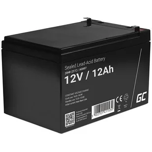 Green Cell akumulator żelowy AGM 12V 12Ah AGM07 - Baterie do zasilaczy awaryjnych UPS - miniaturka - grafika 1