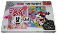 Puzzle - Puzzle TREFL 30 + 48 - 2w1 ŚWIECĄCE W CIEMNOŚCI + NEON - Myszka Minnie - miniaturka - grafika 1