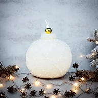 Świece - Świeca sojowa Bombka świąteczna wzór koralik prezent na święta - miniaturka - grafika 1