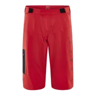 Spodenki rowerowe - Męskie Spodenki CRAFT ADV OFFROAD XT SHORTS W PAD M 1910569-419000 – Czerwony - miniaturka - grafika 1