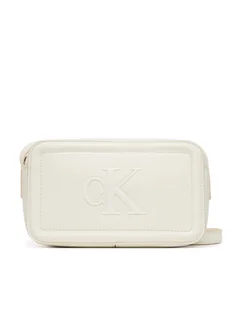 Calvin Klein Torebka Bold Ck Camera Bag LV04F3220G Biały - Torebki damskie - miniaturka - grafika 1