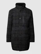 Płaszcze męskie - Krótki płaszcz ze wzorem w kratę glencheck - miniaturka - grafika 1