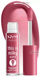 NYX Professional Makeup - This is Milky Gloss Milkshake - Błyszczyk do ust - 4 ml - STRAWBERRY HORCHATA - Błyszczyki do ust - miniaturka - grafika 1