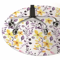 Podnóżki, podpórki, podkładki - Podkładka pod fotel Abstrakcyjne kwiaty fi100 cm - miniaturka - grafika 1